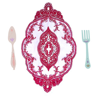 蕾丝刺绣绣花布片水溶花朵餐桌布台布欧式布艺茶几椭圆形抱枕垫子