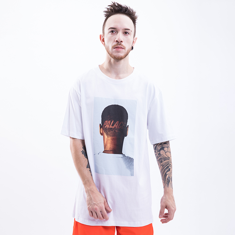 PALACE LIFE TRIM T-SHIRT剃头字母LOGO发型T恤男女宽松情侣短袖
