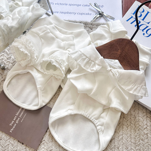 秋冬打底柔软娃娃领宠物衣服