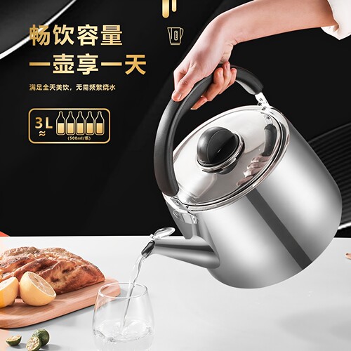 延兴不锈钢鸣笛加汤烧水壶