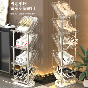 架子家用多层置物架加厚宿舍寝室卧室简易收纳鞋 简约透明鞋 柜