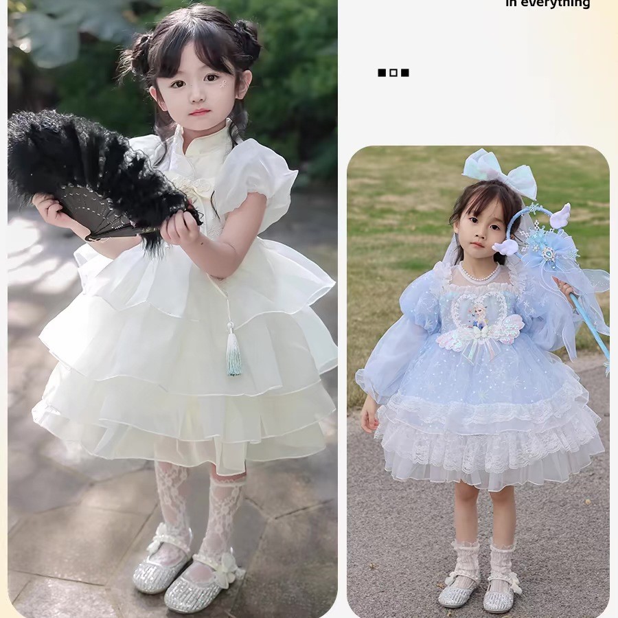 女童公主鞋春夏秋冬水晶鞋儿童鞋子2025新款冬季配礼服花童小皮鞋
