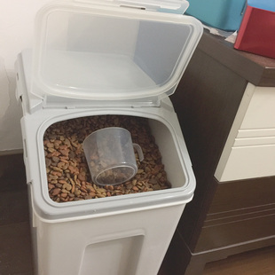 猫粮储存桶密封防潮储粮桶10kg狗粮筒盒子宠物保鲜桶储粮罐大容量