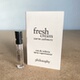 美国Philosophy肌肤哲理 Fresh cream 现货 1.2ml淡香水edt 小样