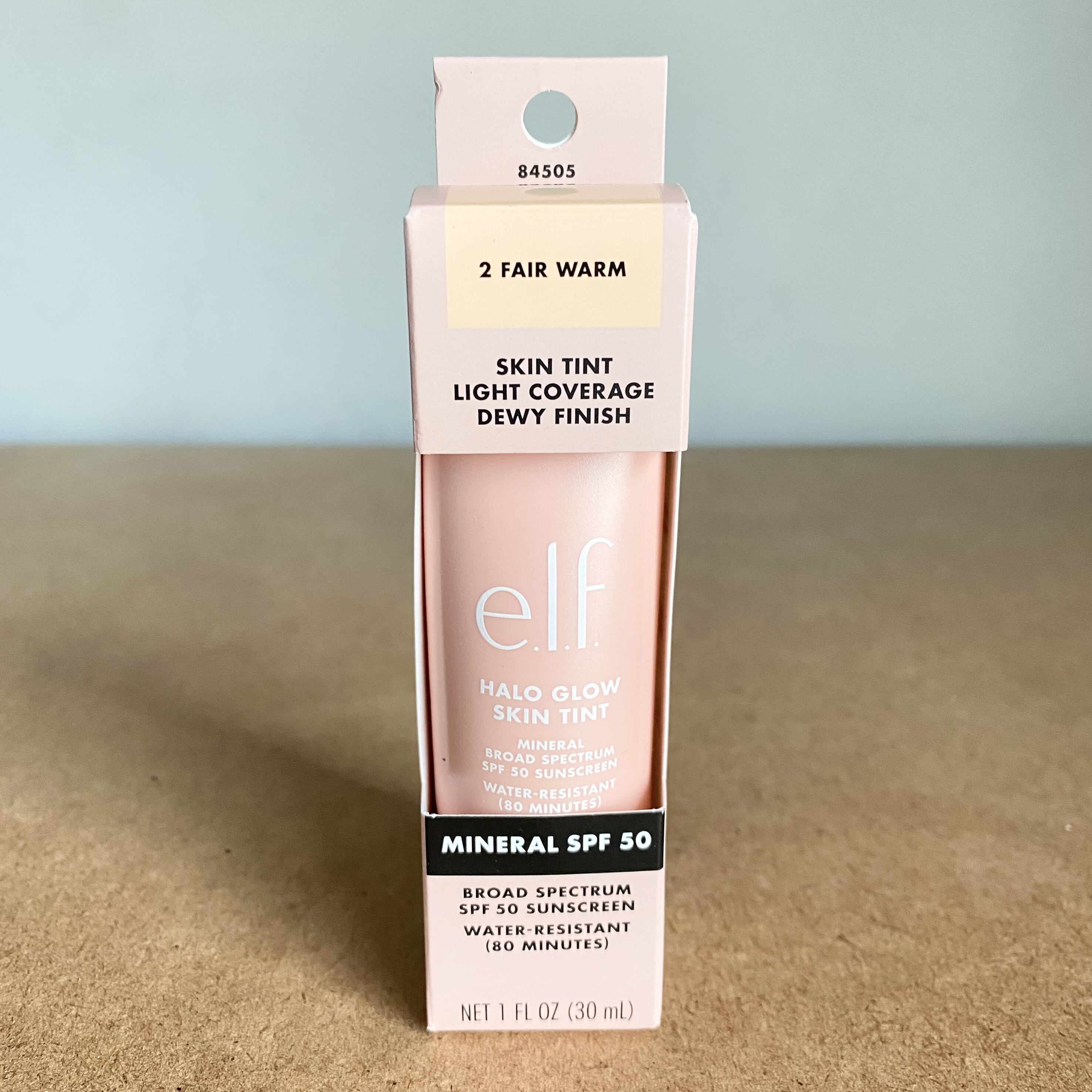 现货新品elf Halo Glow有色面霜素颜霜粉底液SPF50光泽保湿防晒