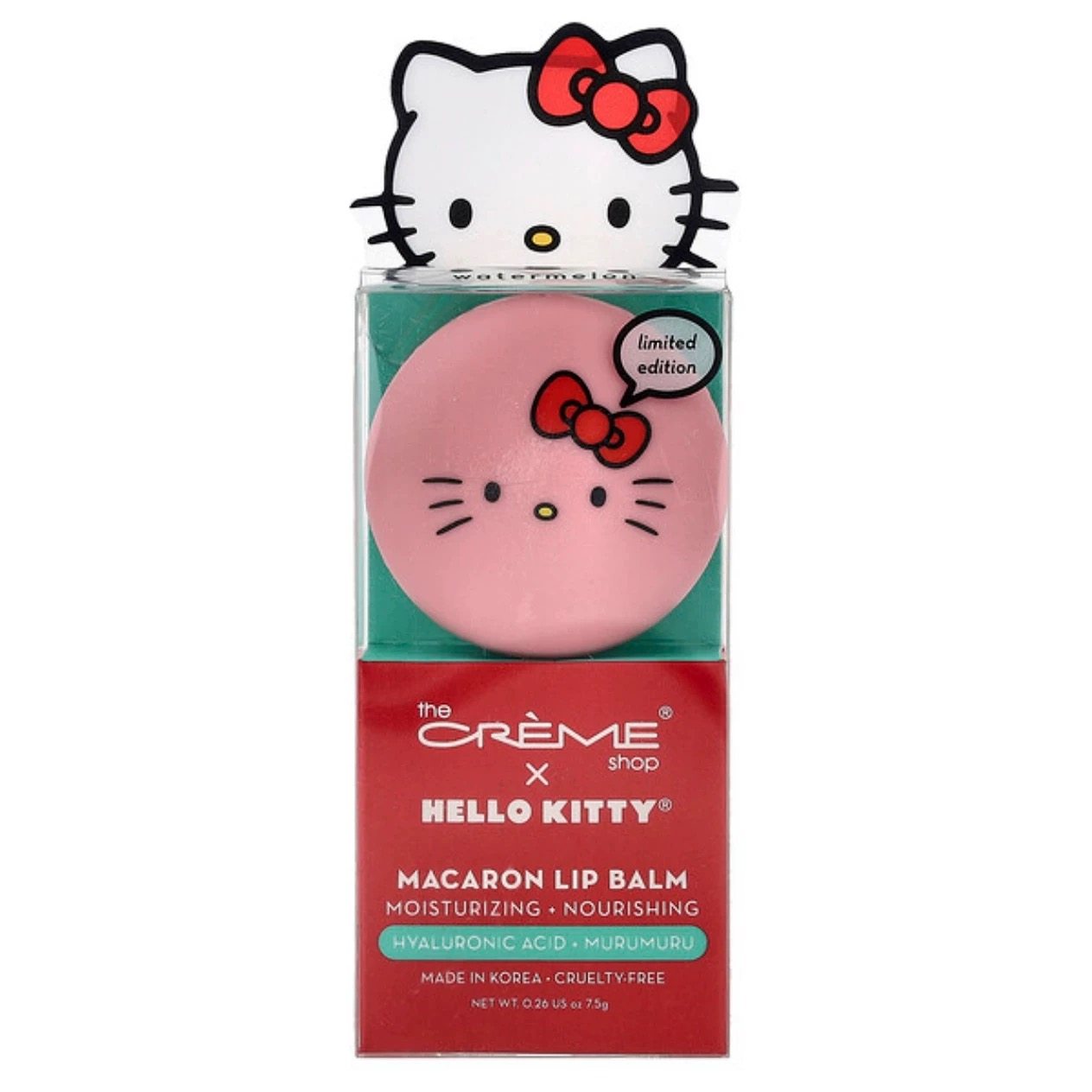 美国The Creme Shop x 三丽鸥Hello Kitty限定马卡龙润唇膏7.5g