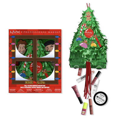 24年圣诞套装！美国NYX 胖胖丰唇油/唇釉腮红高光笔粉饼 12件正装