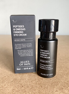 现货！美国Allies of Skin Peptides&Omegas Firming胜肽眼霜15ml