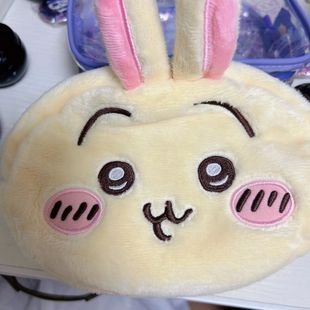 双面乌萨奇小八毛绒笔袋ins日系卡通可爱学生收纳包大容量化妆包