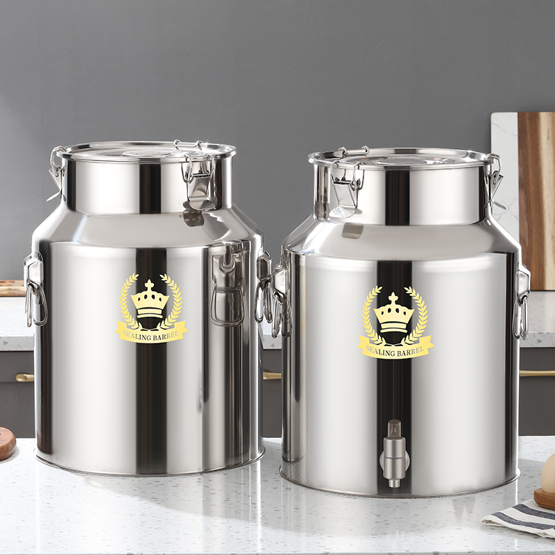 皇冠密封桶加厚菜籽油桶不锈钢桶