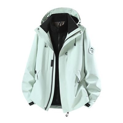 【CC】秋季户外三防科技面料时尚保暖摇粒绒内胆冲锋衣25886