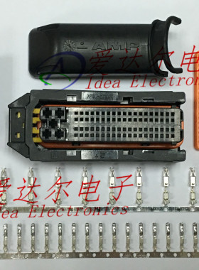 368290-1 泰科/安普 TE/AMP 81P连接器外壳护套 ECU原装（整套）