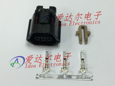 MG641234-5 KET原装正品 3P连接器护套 外壳+卡子+端子 （整套）