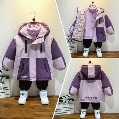 女童冲锋衣外套秋冬款2025