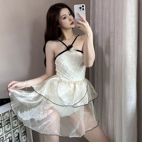 OCEANMERMAID裙式遮肉连体泳衣