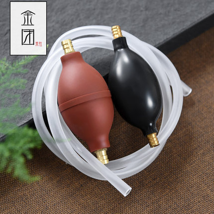茶盘排水管带吸水球茶道配件加厚硅胶软管茶台茶水桶接水管导水管