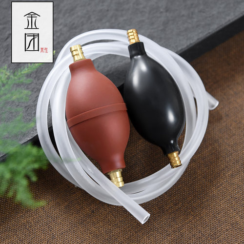 茶道配件加厚硅胶茶盘排水管