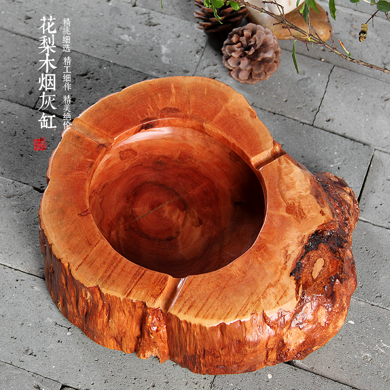 茶道花梨木个性潮流禅意风烟灰缸