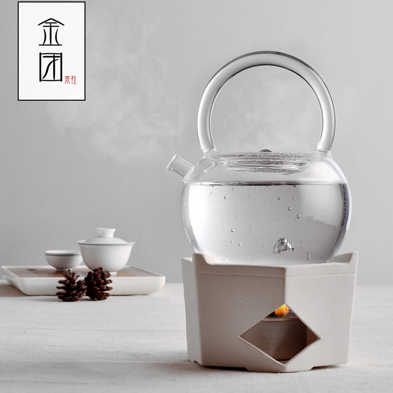 金团酒精茶炉煮茶炉功夫茶炉煮茶器家用烧水壶提梁煮水壶茶道茶具