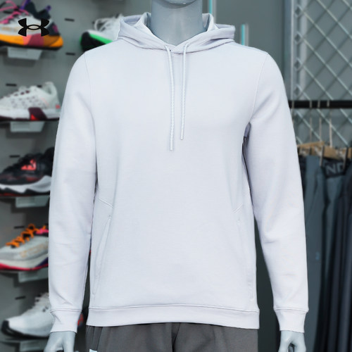 安德玛男训练运动套头卫衣