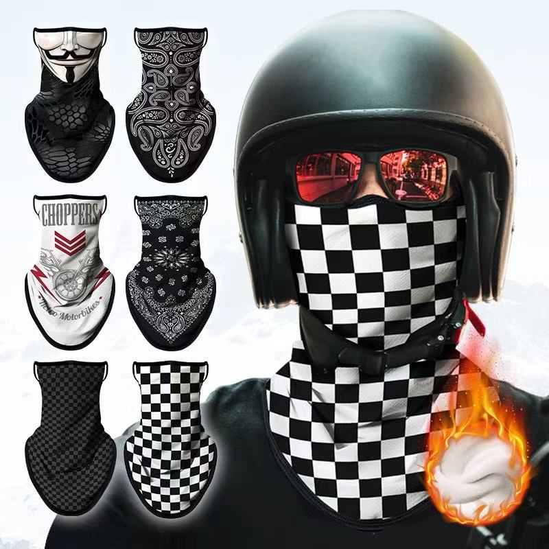 冬季骑行防风保暖面罩男