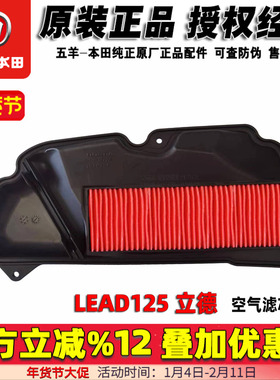 五羊本田LEAD125空滤空气滤芯新大洲本田立德滤芯器组件原装正品