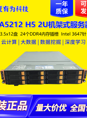 SA5212 H5服务器12盘位双路Intel 3647针准系统深度学习ai运算