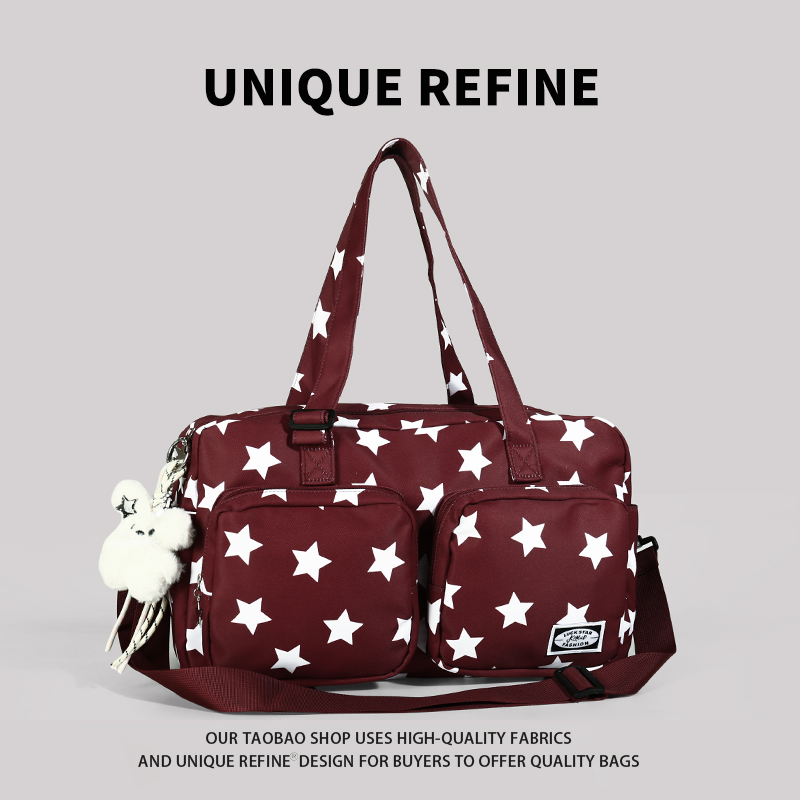 1206#新品 短途旅行包女轻便大容量手提包高颜值单肩斜跨包待产包