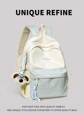 书包初中生女生高中生2025新款背包女ins风简约韩系大容量双肩包