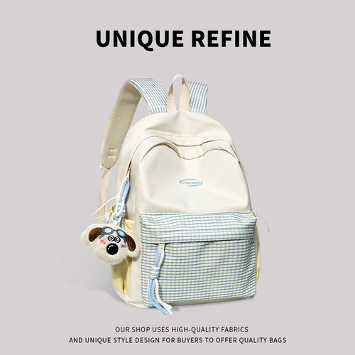 高颜值小众书包女孩中学生双肩包