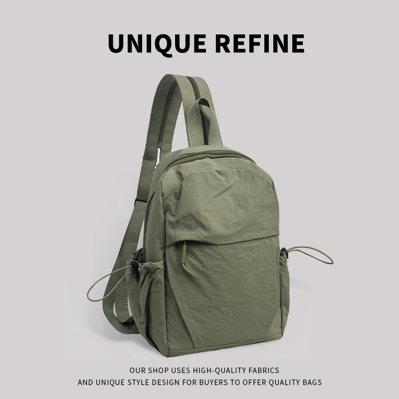 两用小背包初高中生休闲设计感书包女纯色简约时尚2025新款双肩包