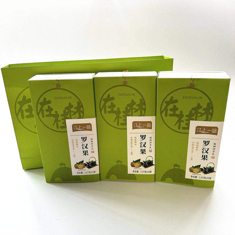 桂林特产江上一品罗汉果低温脱水小包装永福黄金罗汉果芯心茶