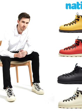 Native马丁靴男女款2.0加绒防水保暖高帮鞋时尚情侣工装靴可乐鞋