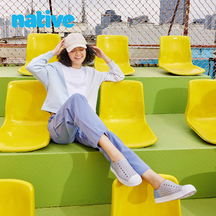 凉鞋 特价 包头沙滩鞋 Jefferson梯度条纹拼色夏季 清仓native洞洞鞋