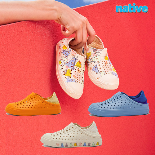 native夏季洞洞鞋童鞋可踩跟凉鞋