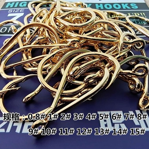 金色管付日本进口高碳钢真鲷鱼钩