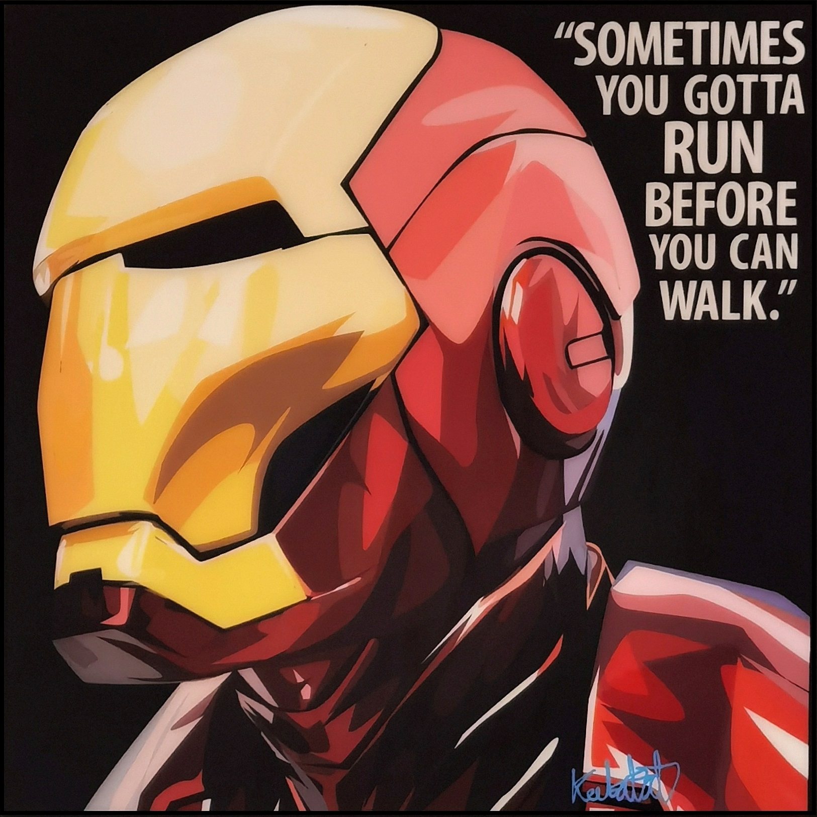 IronMan钢铁侠铁甲侠铁人Keetatat泰国FamousPop波普艺术装饰挂画