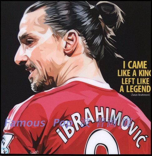 Famous Pop足球明星挂画 伊布.拉希莫维奇Zlantan Ibrahimovic