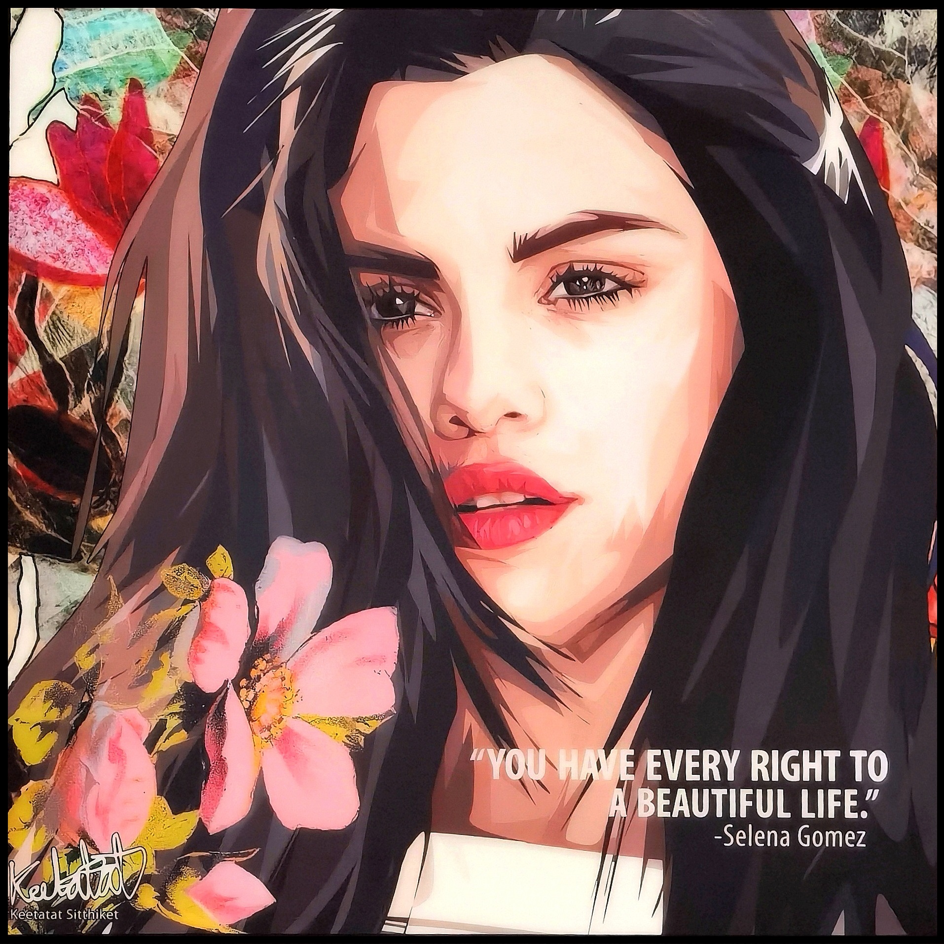 赛琳娜傻脸娜美国女歌手演员挂画