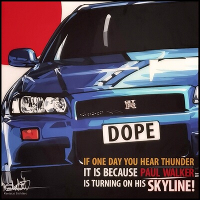 Nissan日产SkylineGT-R轿车挂画