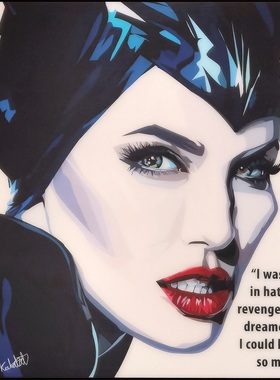 沉睡魔咒Maleficent黑魔后黑魔女安吉丽娜.朱莉FamousPop波普挂画