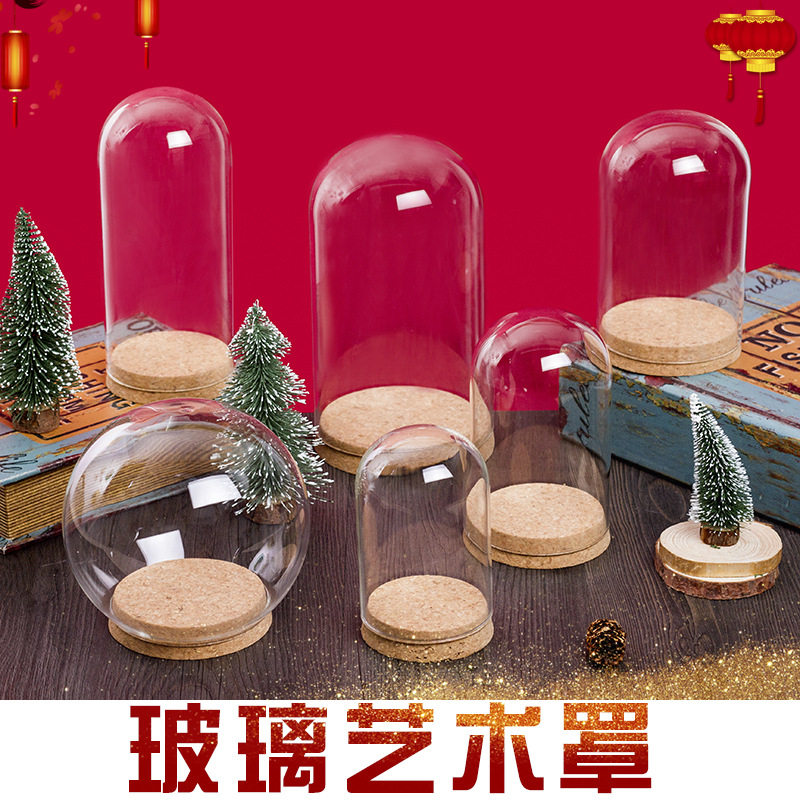 Spend eternity Glass cover Display box Cork stopper dustproof Glass cover Scenery clay Glass cover Decorative Bottlesin the Home accessories , Decoration  category - from Buy2taobao.com to provide professional Taobao agent buy service