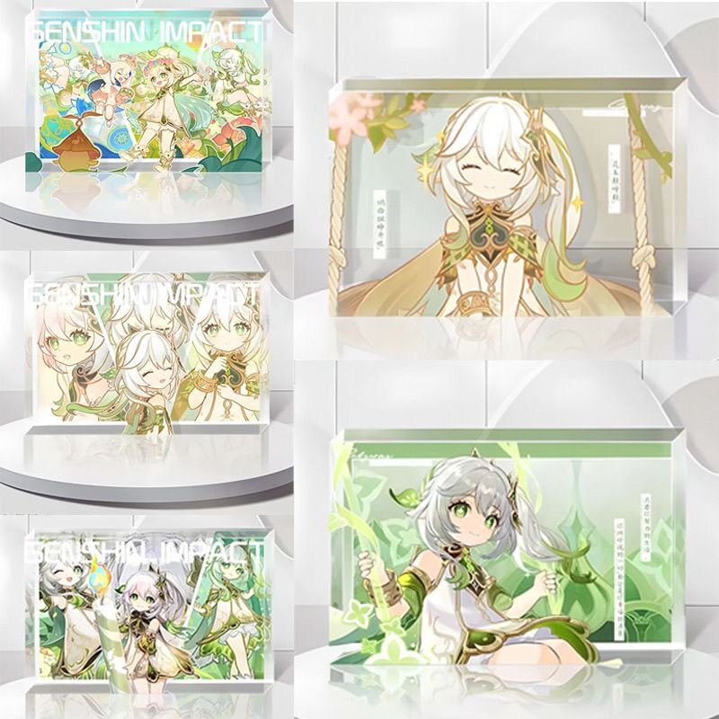 纳西妲生日草神高透亚克力砖花神诞祭活动周边游戏动漫桌面摆件