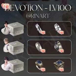 《恋与深空》黎深沈星回祁煜锆石婚戒100级羁绊戒指2次元周边礼物