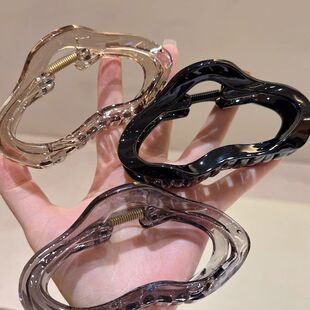 夏季 云朵大号鲨鱼夹女高级感头饰气质发夹后脑勺发抓百搭 新款