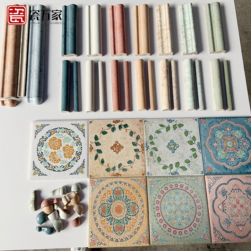 长谷瓷砖腰线仿古砖厨房墙砖收边线条窗台包边卫生间压条165