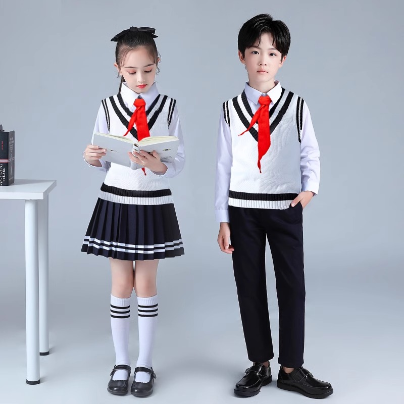 国庆儿童节大合唱演出服男女童中小学生诗歌朗诵演讲比赛表演套装