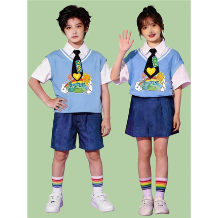 六一儿童演出服小学生运动会开幕式啦啦操表演服幼儿园班服啦啦队