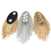 欧美韩式 改良西装 胸针配饰超闪水钻流苏肩章百搭演出舞台礼服肩花