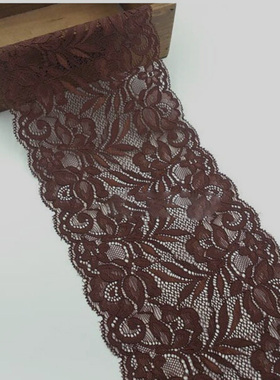 15cm优质绿色加宽多色弹力针织蕾丝花边辅料衣服裙子下摆裙边装饰